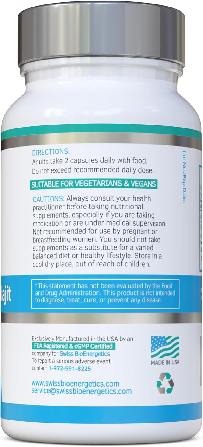 1000mg Ashwagandha KSM-66 & 200mg Shilajit Extract with 50% Fulvic Acid - Vegan Friendly Formula without Fillers or Binders