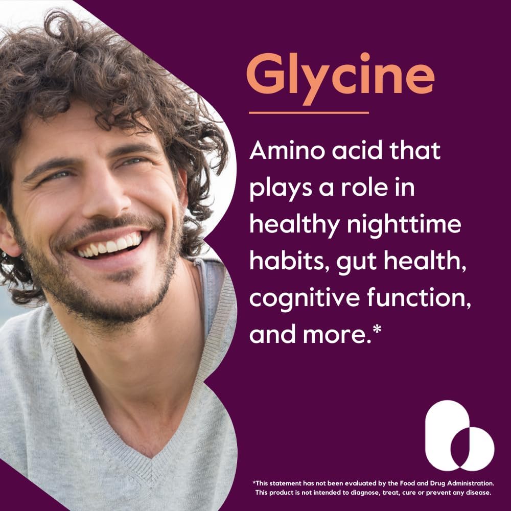 1000mg Glycine Supplement (240 Vegan Capsules) - Non GMO, Gluten Free, No Stearates - BoostGo Australia