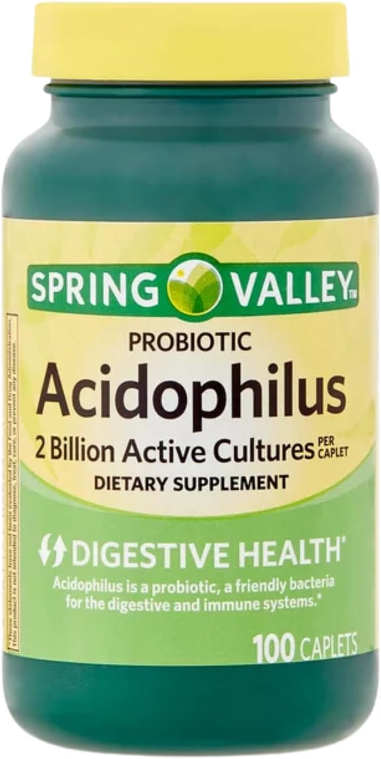 100ct Schmidt Empire Spring Valley Probiotic Acidophilus Supplement for Digestive Health