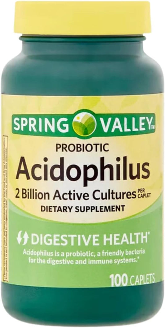 100ct Schmidt Empire Spring Valley Probiotic Acidophilus Supplement for Digestive Health