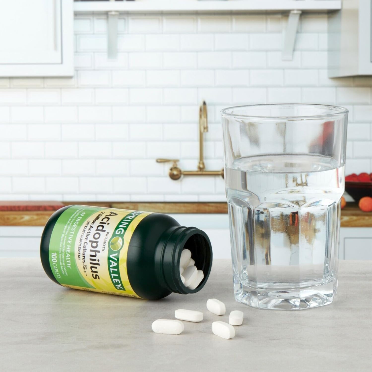 100ct Schmidt Empire Spring Valley Probiotic Acidophilus Supplement for Digestive Health