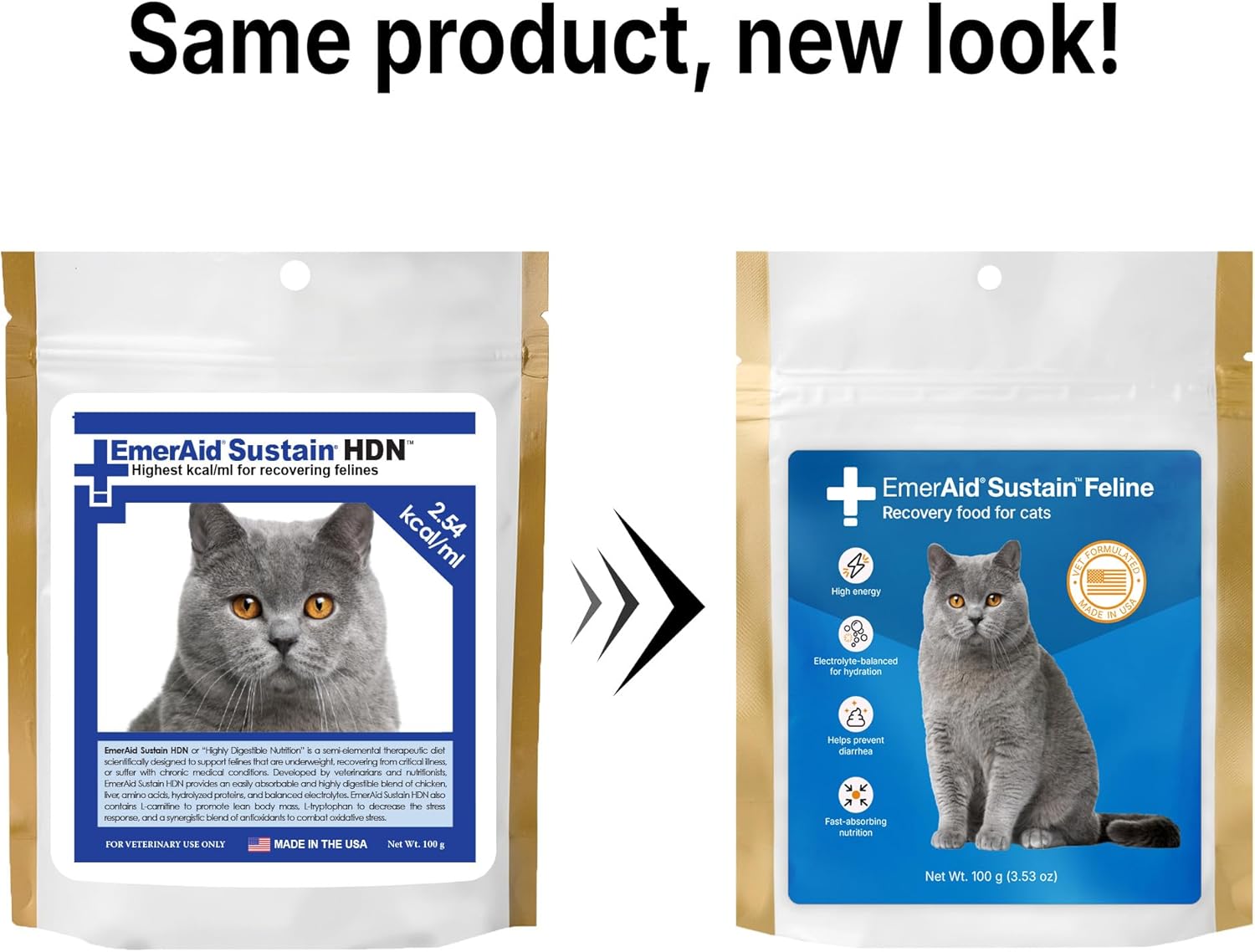 100g EMERAID Sustain Feline Recovery Food for Cats - Balanced Nutrition for Cat Recovery