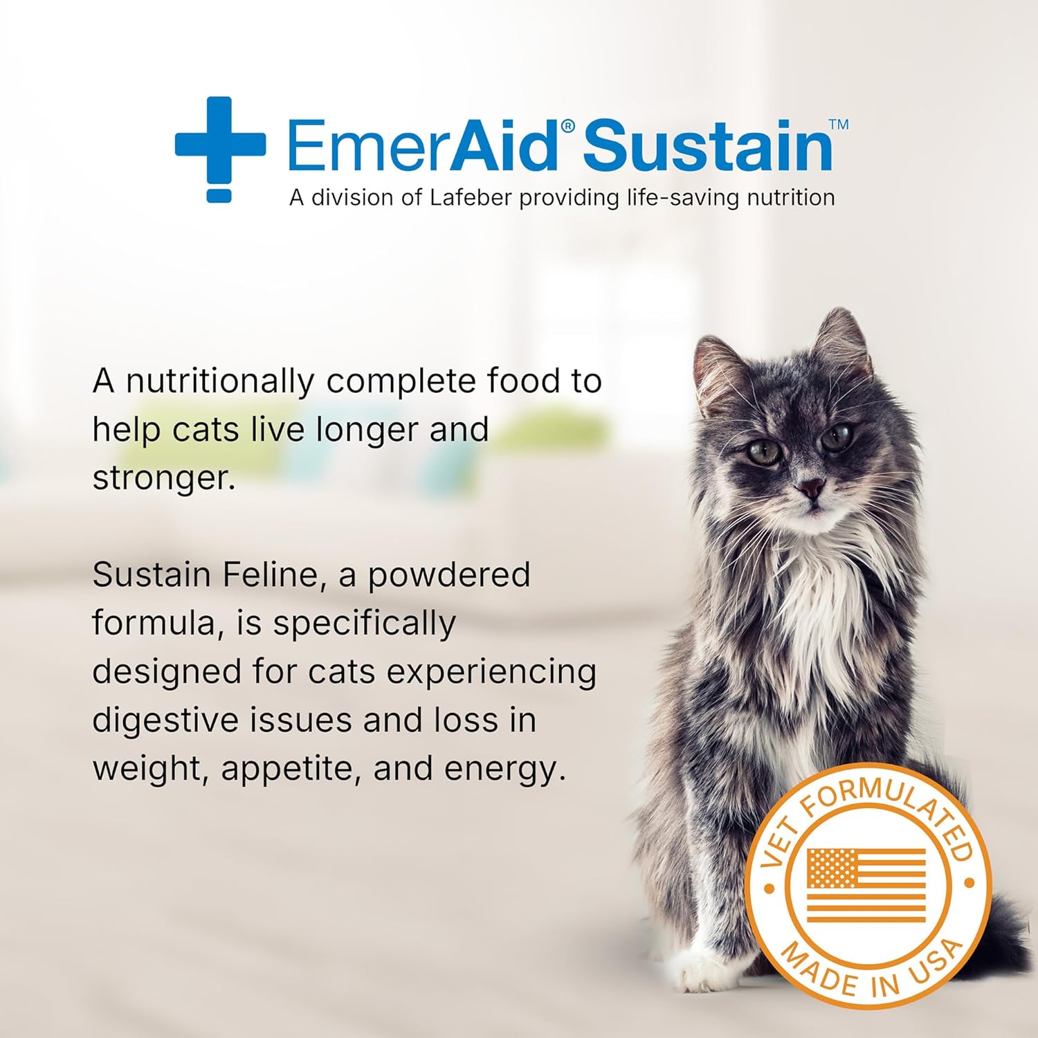 100g EMERAID Sustain Feline Recovery Food for Cats - Balanced Nutrition for Cat Recovery