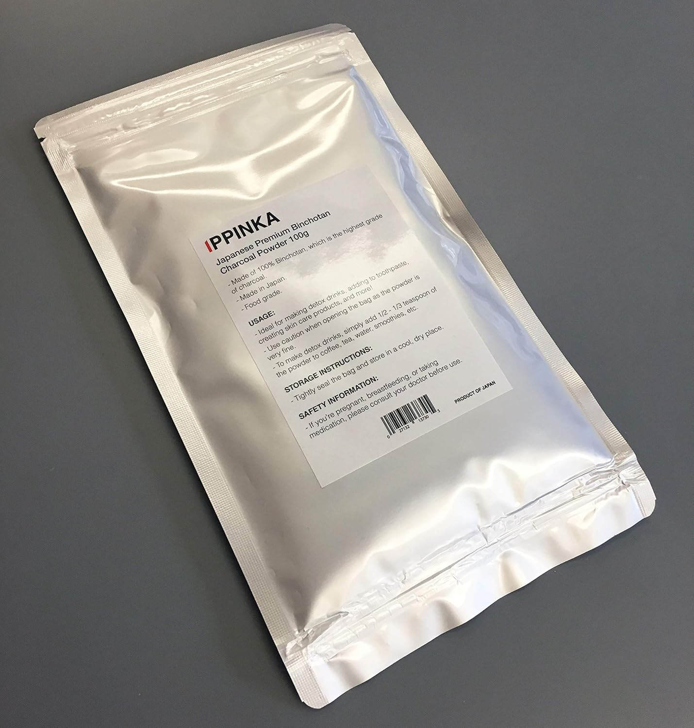 100g of IPPINKA Japanese Premium Binchotan Charcoal Powder - Natural Air Purifier and Water Filter