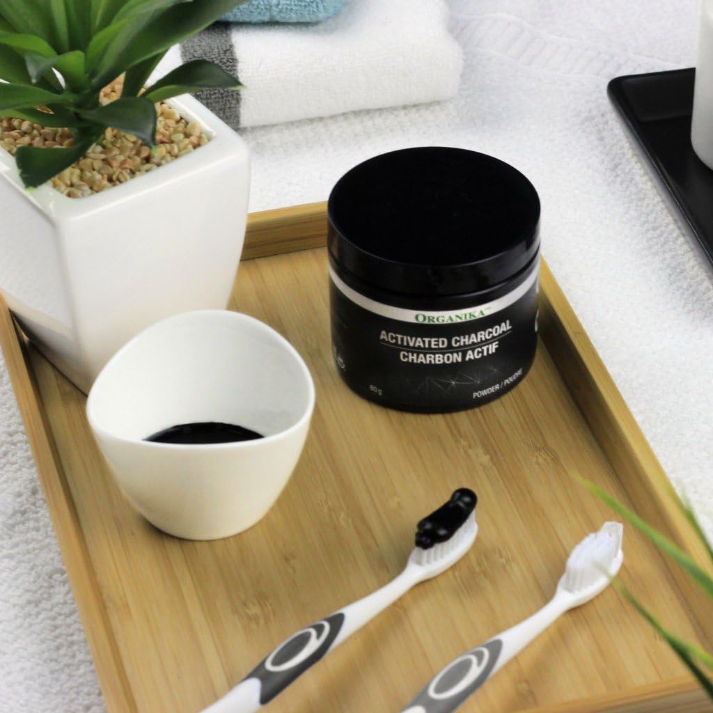 100g ORGANIKA Activated Charcoal Powder for Detoxification and Oral Care