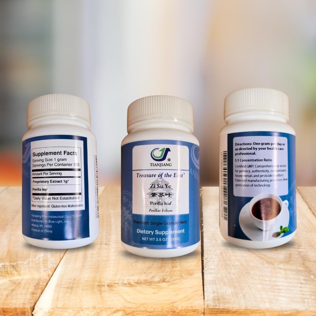 100g Perilla Leaf Concentrated Herbal Extract Granules - Zi Su Ye (5:1 Ratio)