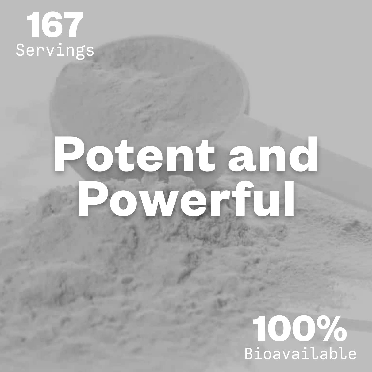100g Purisure Alpha GPC 50% Powder: Pure Choline Supplement for Brain Focus, Memory, & Concentration - Non-GMO, 167 Servings
