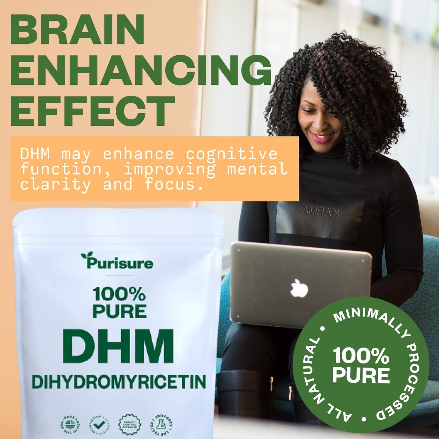 100g Purisure Dihydromyricetin Powder: Liver Support & Overall Wellness, Pure DHM Supplement for Stress-Free Nights - BoostGo Australia