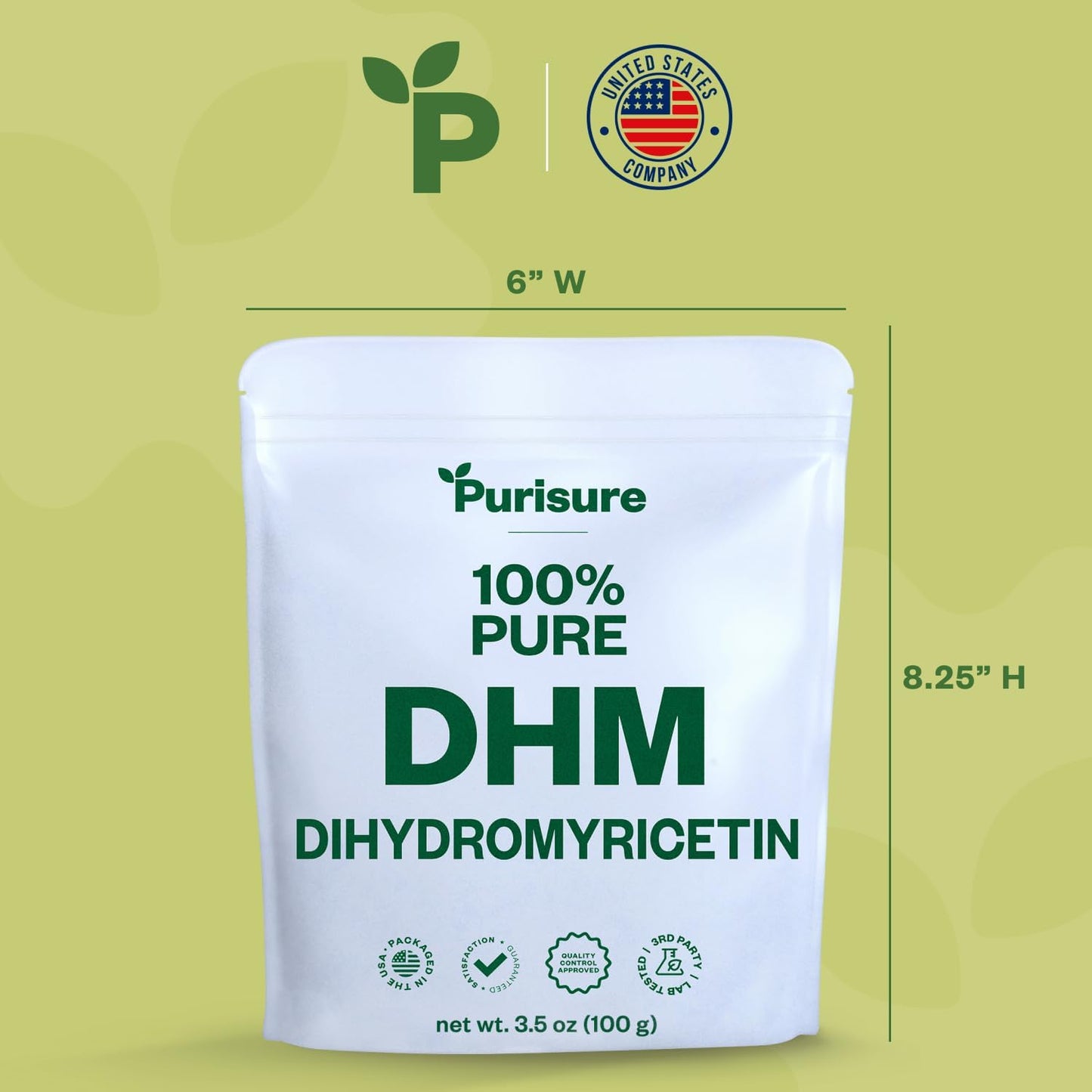100g Purisure Dihydromyricetin Powder: Liver Support & Overall Wellness, Pure DHM Supplement for Stress-Free Nights - BoostGo Australia