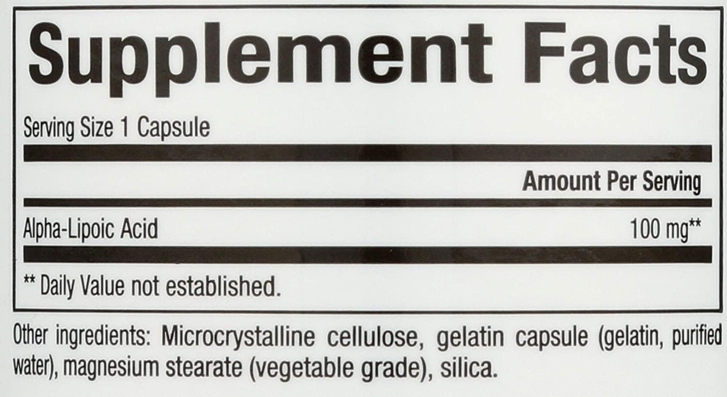 100mg Alpha-lipoic Acid Capsules by Natural Factors - 60 Count