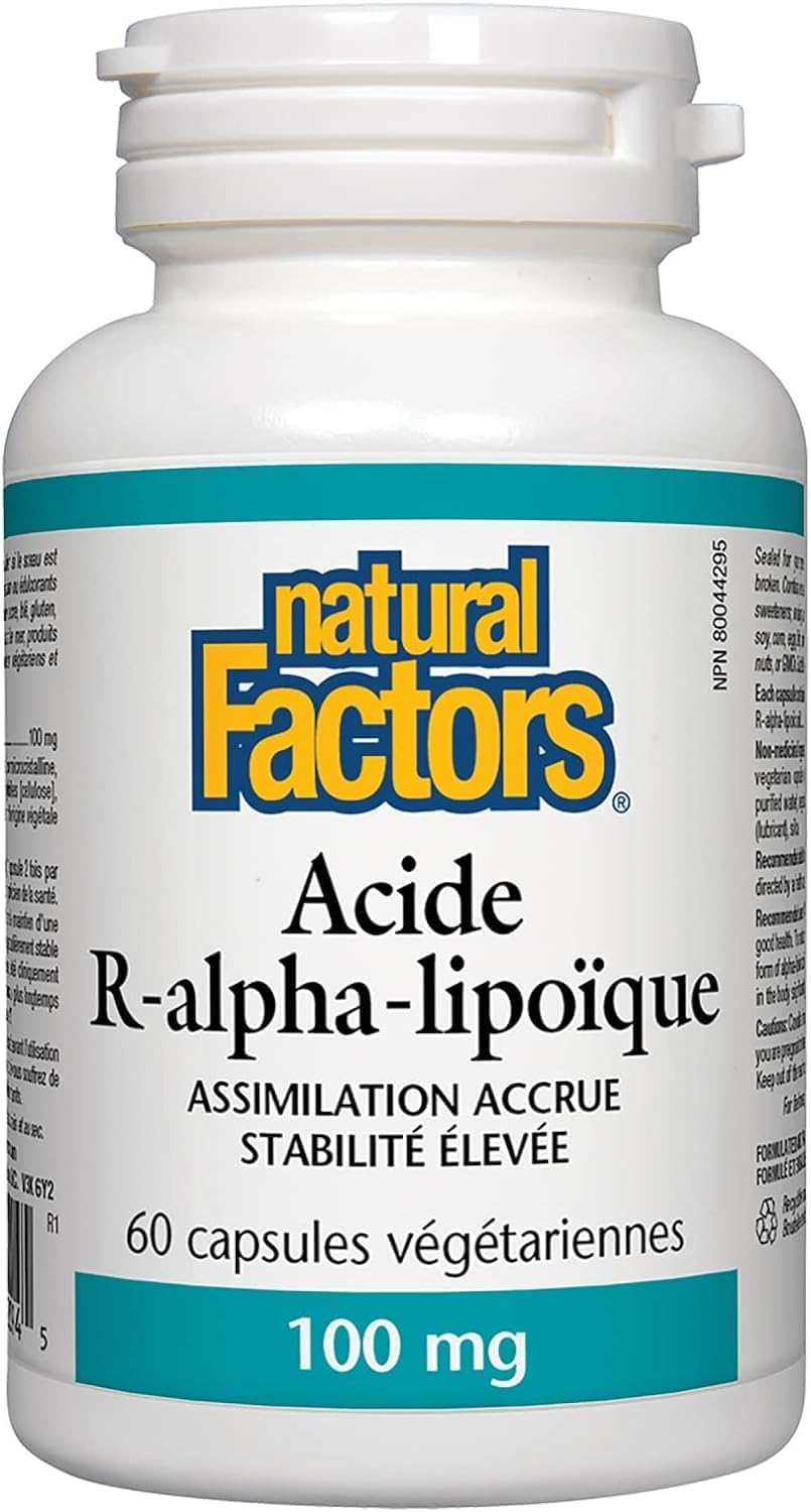 100mg Alpha-lipoic Acid Capsules by Natural Factors - 60 Count