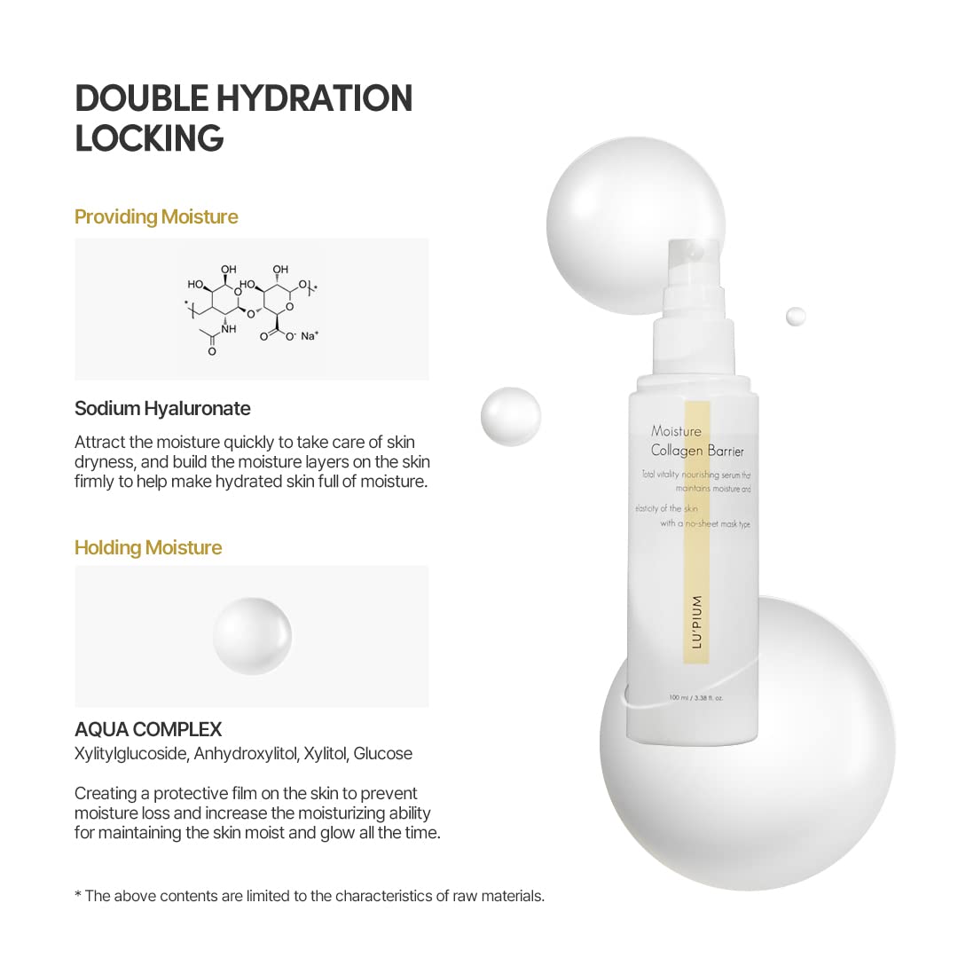 100ml LU'PIUM Moisture Collagen Barrier | Hydrating and Protecting Skin Formula