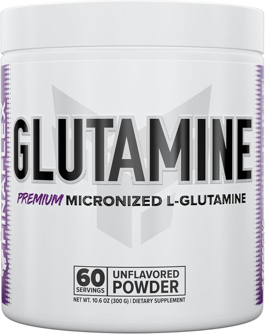 10.6 oz Pure L-Glutamine Powder for Ultimate Muscle Recovery - Supports Nitrogen Levels - Reduces Muscle Breakdown - 60 Servings