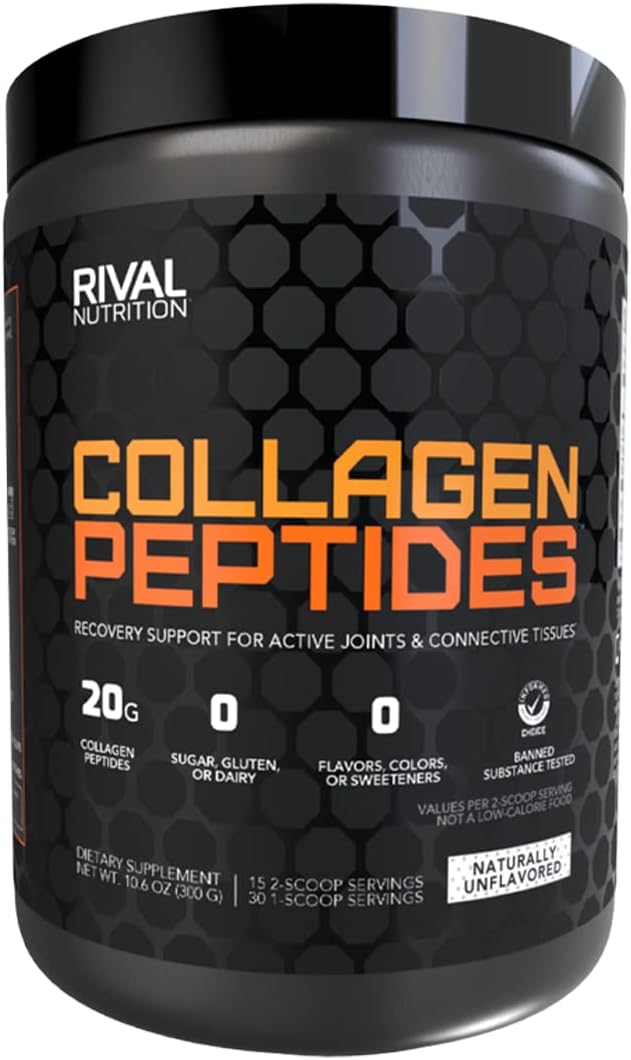10.6 oz Unflavored Collagen Peptides by Rival Nutrition