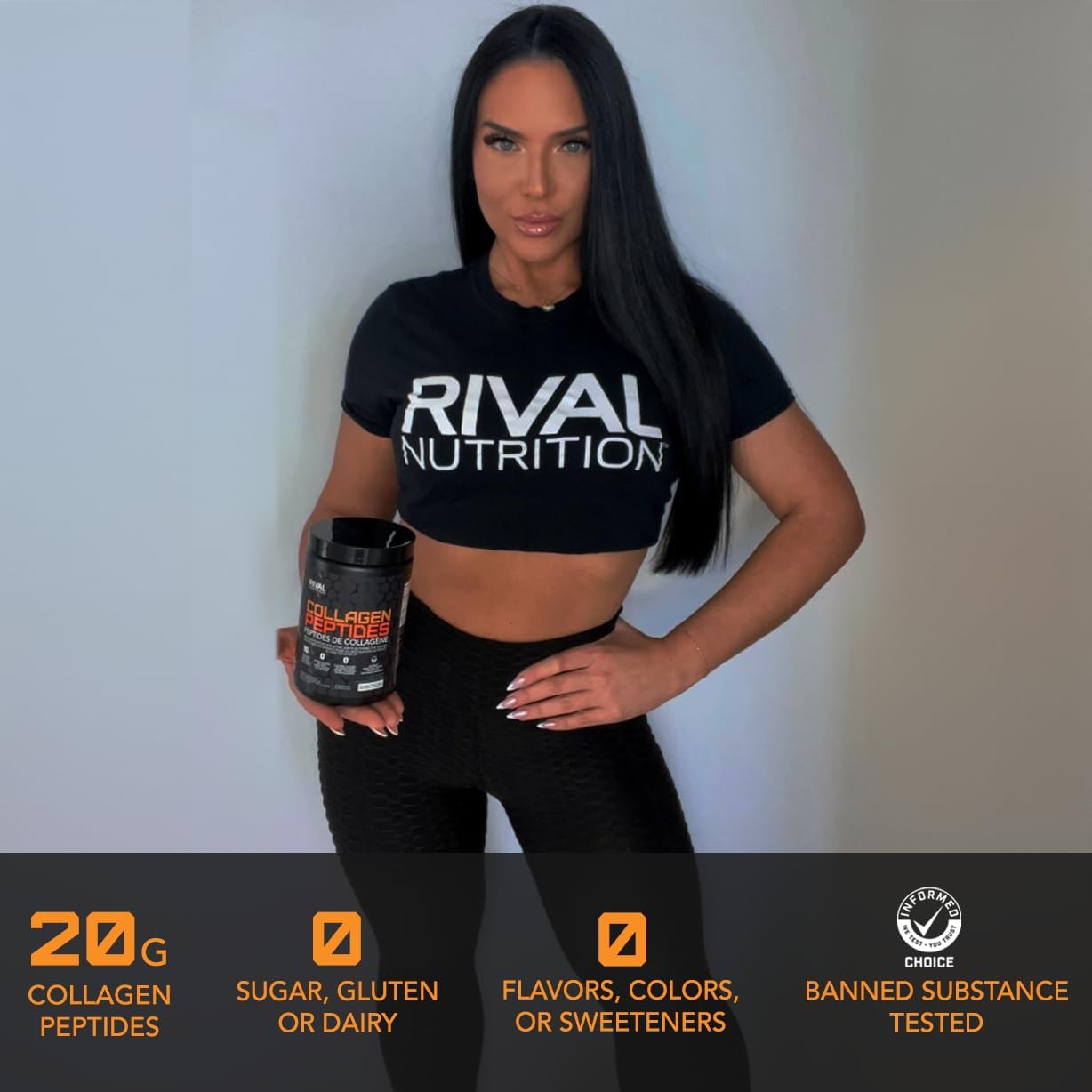 10.6 oz Unflavored Collagen Peptides by Rival Nutrition