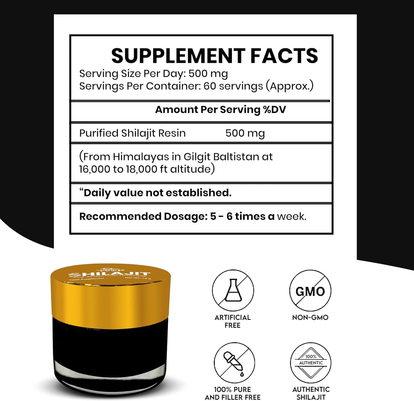 10G SunriseEdge Shilajit Resin: Boost Immunity, Metabolism, Stamina | 85+ Trace Minerals for Well-Being