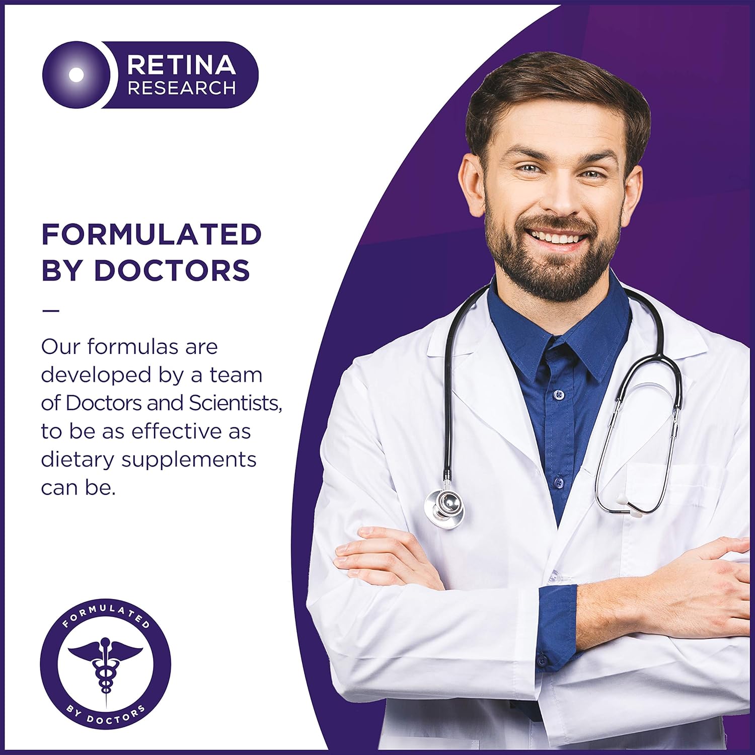 10mg Natural Astaxanthin Eye Vitamin for Retina Health - Doctor Formulated 3rd Party Certified Supplements - 60 Softgels - Supports Eye Health