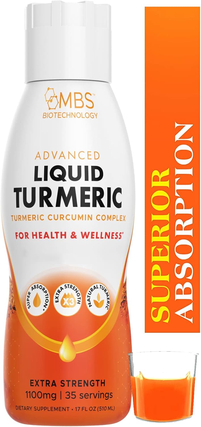1100mg Turmeric Curcumin with Black Pepper Bioperine for Joint Support and Enhanced Absorption - 35 Servings with Vitamins C, D3, E, and B2