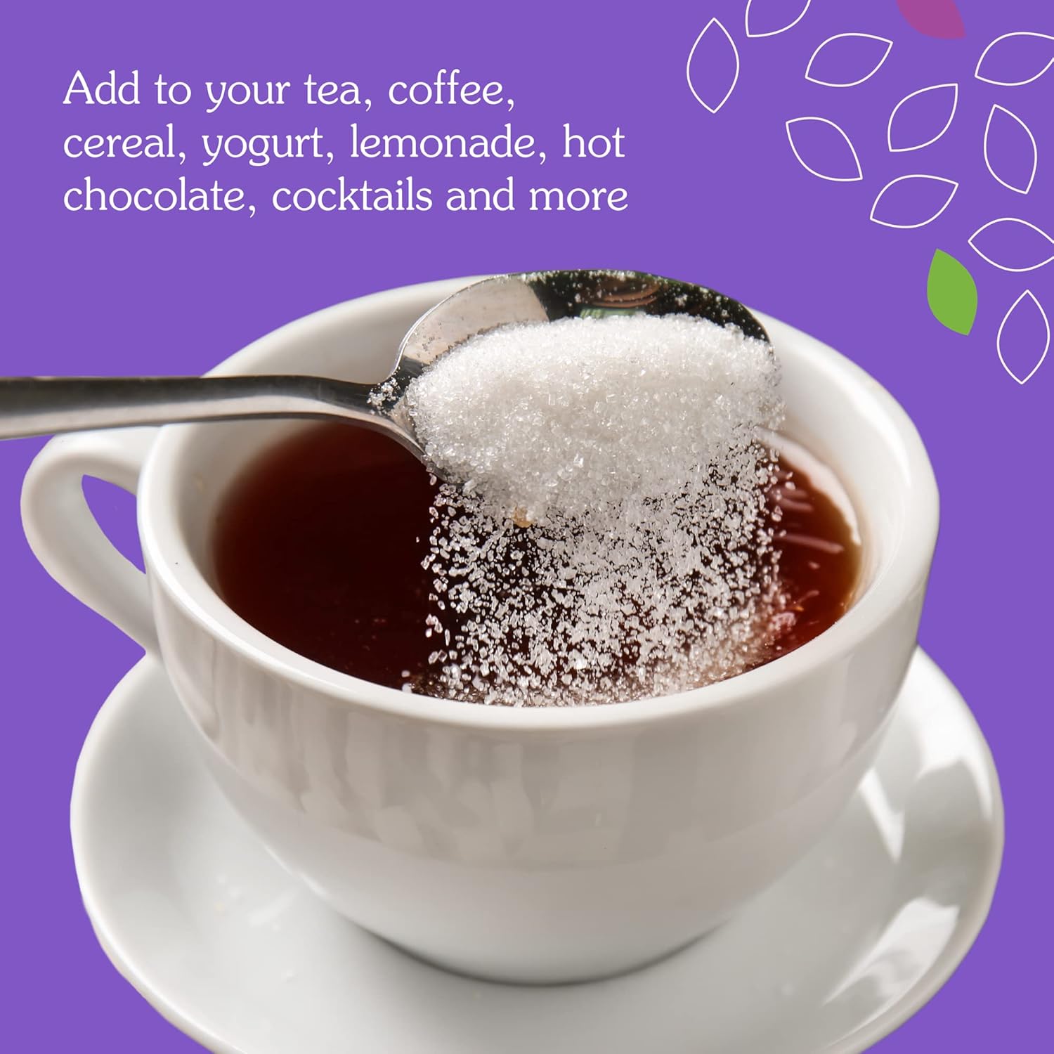 12 oz NuNaturals White Stevia Powder: Plant-Based Sugar Substitute, Zero Calorie Sweetener