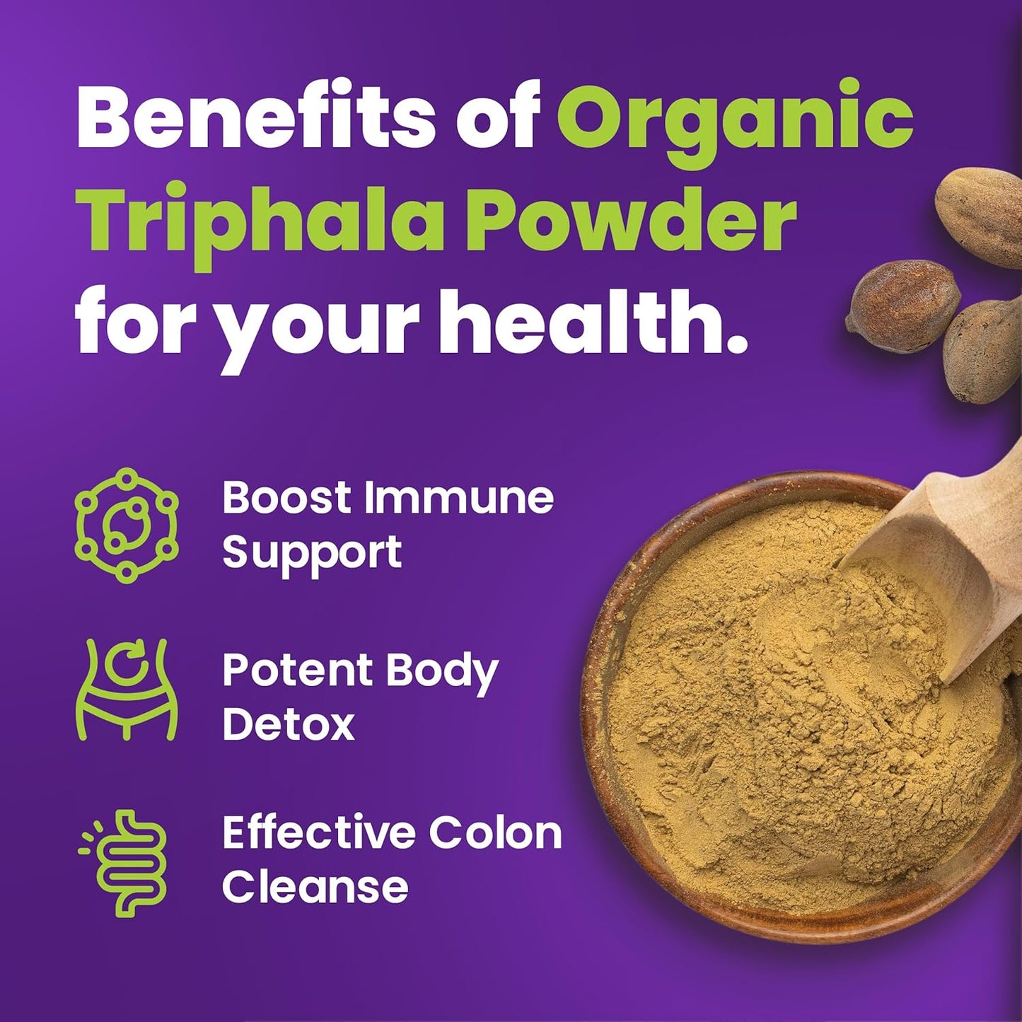 12 oz Siddhayu Organic Triphala and Arjuna Powder Bundle for Improved Health and Wellness