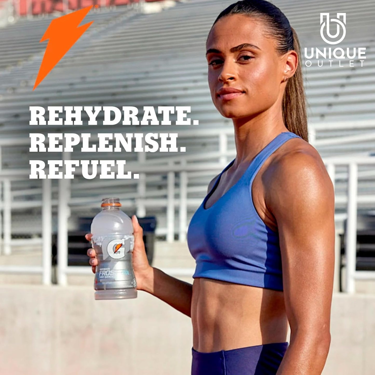 12-Pack of Gatorade Thirst Quencher Sports Drink with Electrolytes and Cooling Towel - Fierce Green Apple Flavor
