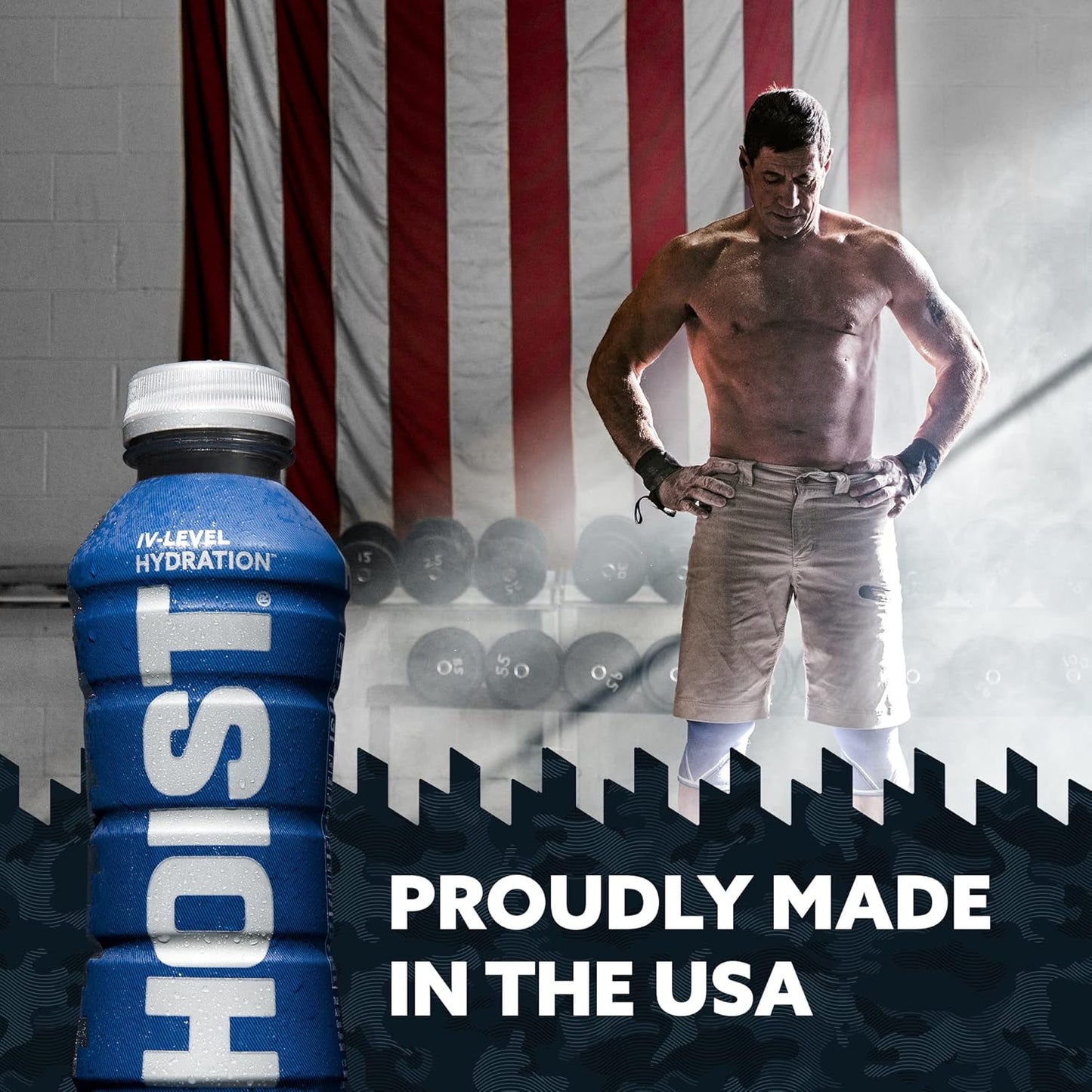 12 Pack of HOIST Premium Military Hydration Electrolyte Drink, IV-Level Hydration, Blue Raspberry, 16 Fl Oz