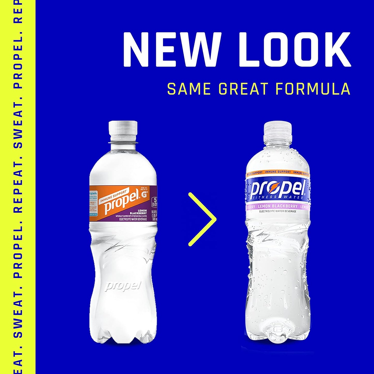 12 Pack Propel Orange Raspberry 24oz Bottles with Vitamin C + Zinc for Immune Support