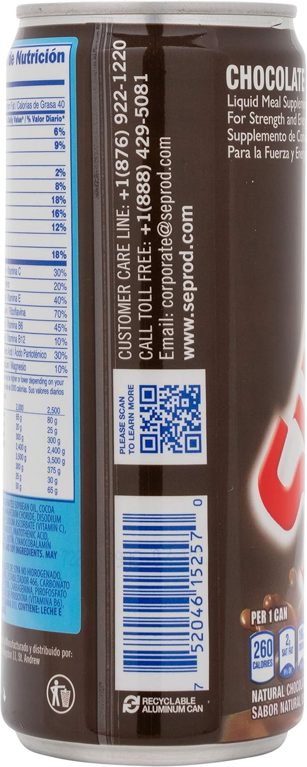 12 Pack Supligen Chocolate Liquid Meal Supplement for Strength and Energy, 9.87 oz