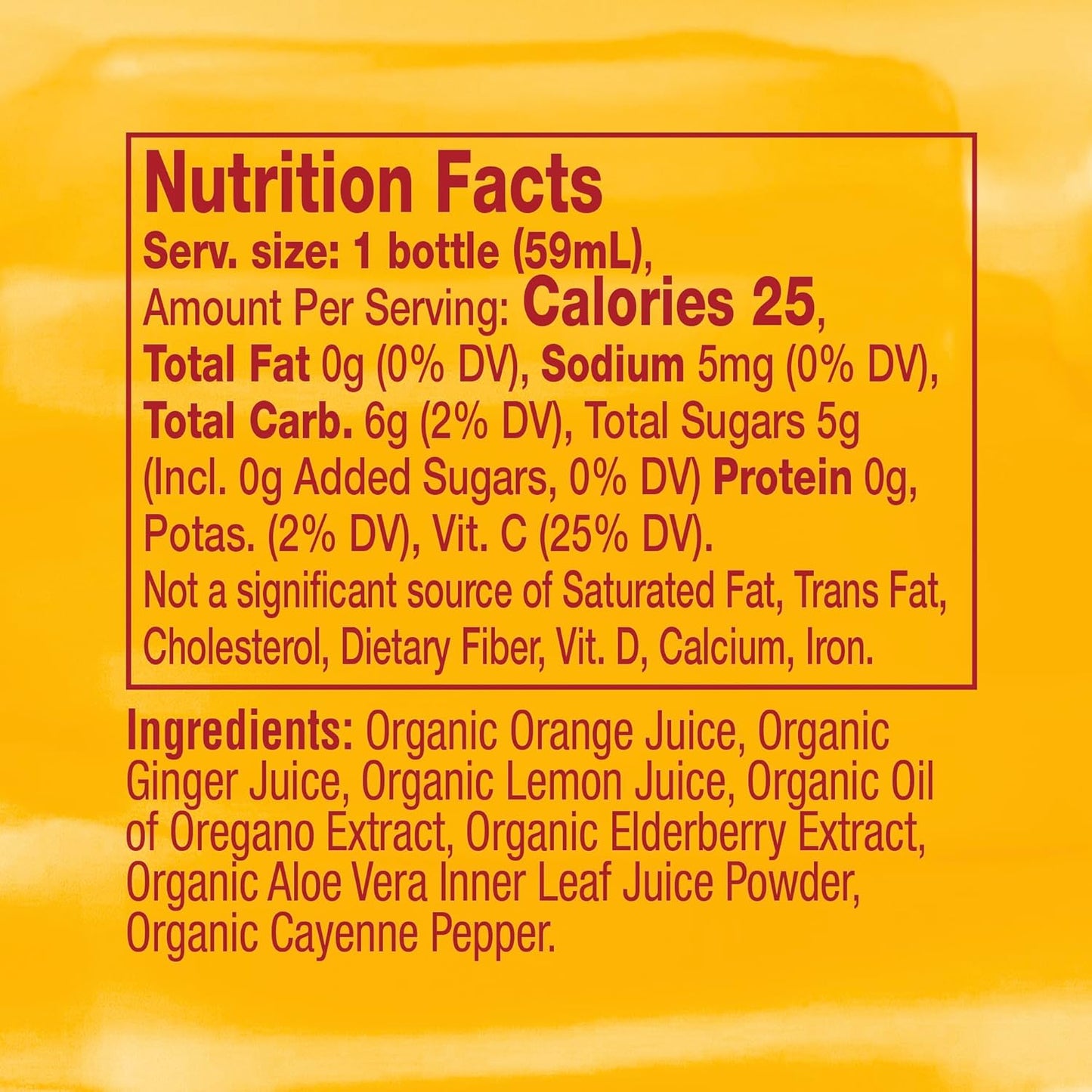 12-Pack Vive Organic Immune Support Shot with Cold-Pressed Ginger, Elderberry, & Oil of Oregano - Vegan & Gluten-Free