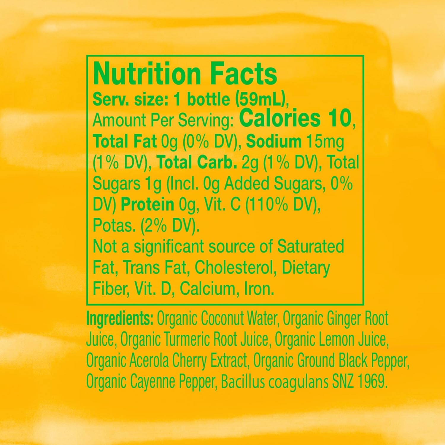 12 Pack Vive Organic Immune Support Shot with Ginger, Turmeric & Cayenne - Gluten Free, Vegan, 2 Fl Oz - Boost Immunity