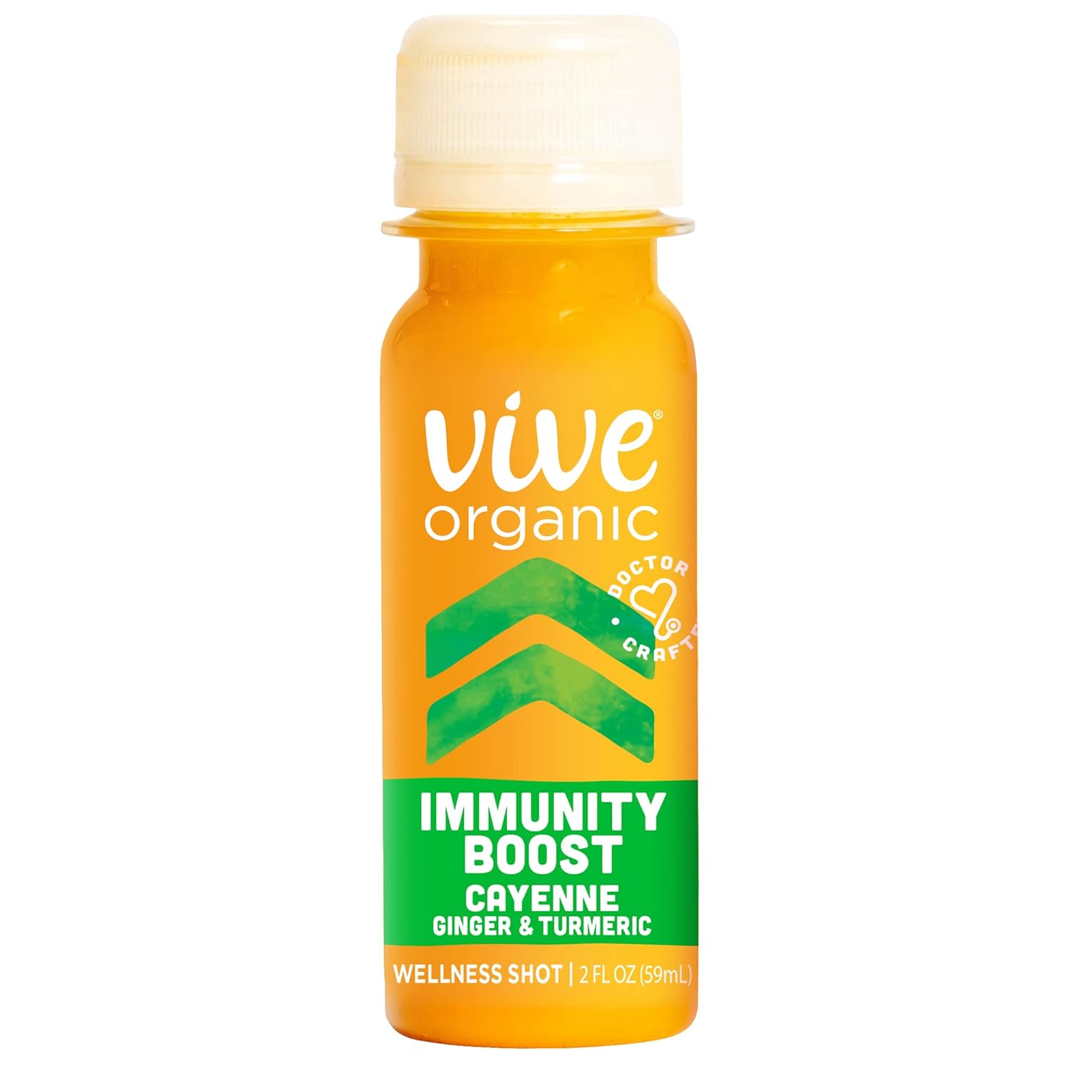 12 Pack Vive Organic Immune Support Shot with Ginger, Turmeric & Cayenne - Gluten Free, Vegan, 2 Fl Oz - Boost Immunity