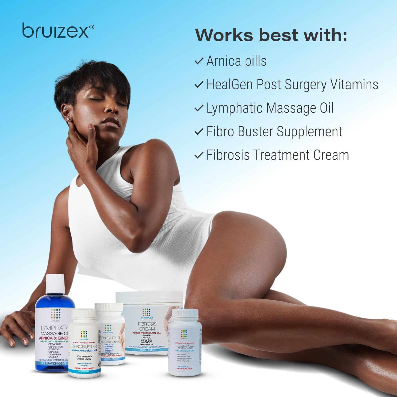 120 Capsules Bruizex Ultra Bromelain and Quercetin Supplement for Bruising, Trauma Recovery, and Swelling after Surgery with Turmeric and Boswellia