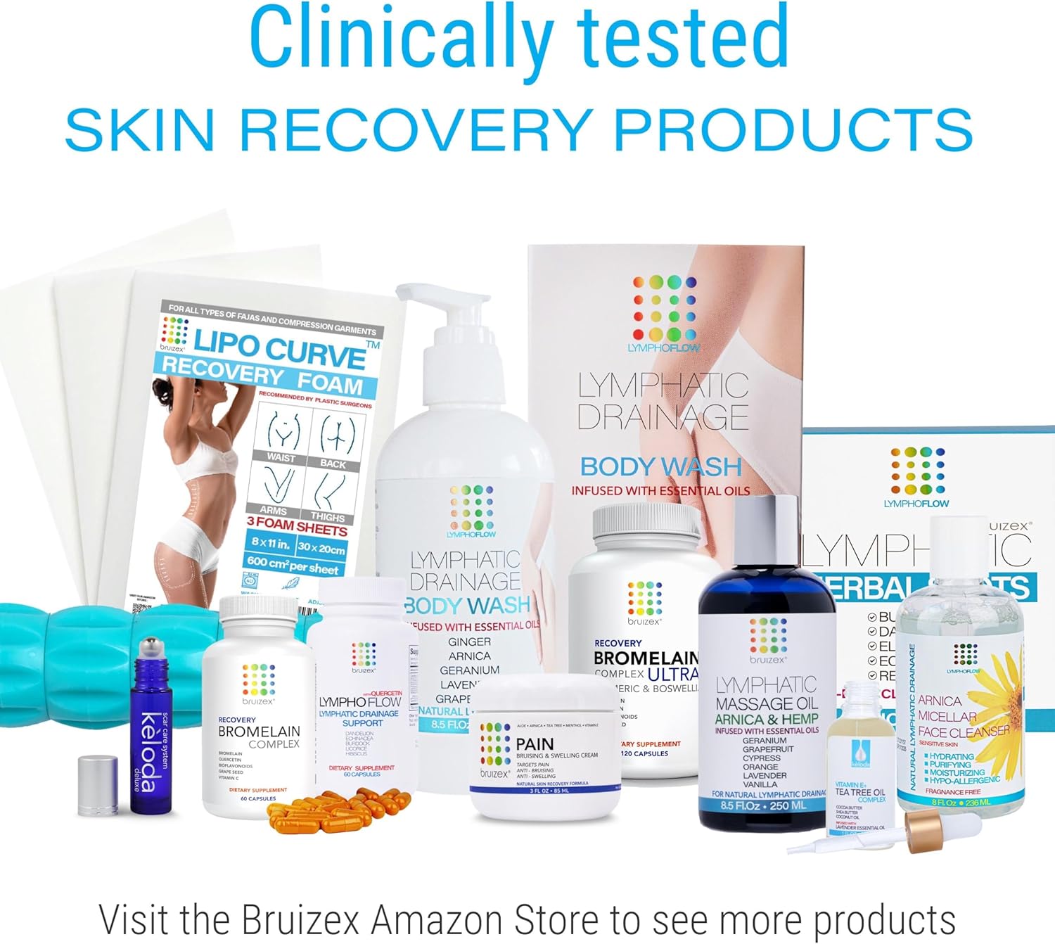 120 Capsules Bruizex Ultra Bromelain and Quercetin Supplement for Bruising, Trauma Recovery, and Swelling after Surgery with Turmeric and Boswellia