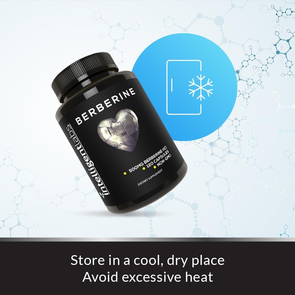 120 Capsules of Intelligent Labs Berberine HCL Plus - 500mg per Capsule - BoostGo Australia