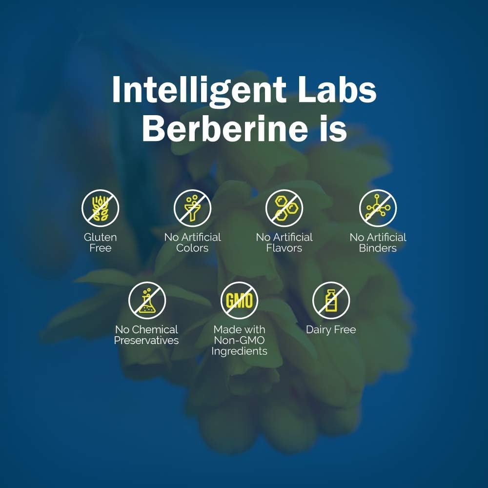 120 Capsules of Intelligent Labs Berberine HCL Plus - 500mg per Capsule - BoostGo Australia