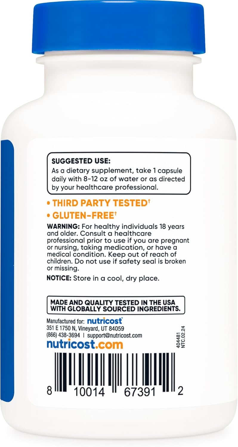 120 Capsules of Nutricost Policosanol 40mg - Gluten Free, Non-GMO, Vegetarian-Friendly Supplement