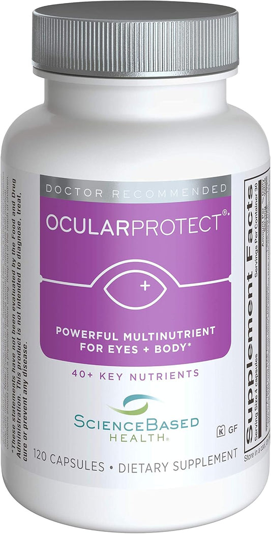 120 Capsules of OcularProtect Whole Body Formula - Eye & Body Multinutrient Supplement