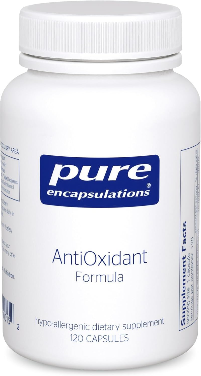 120 Capsules Pure Encapsulations Antioxidant Formula for Comprehensive Antioxidant Support