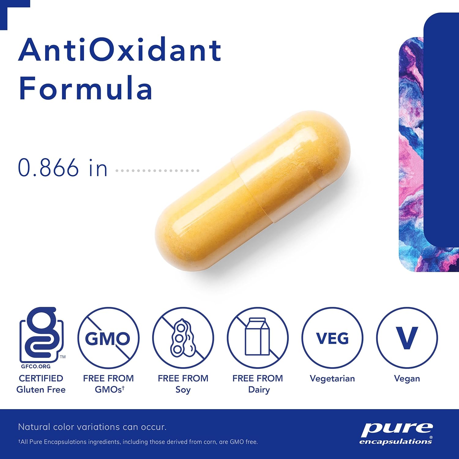 120 Capsules Pure Encapsulations Antioxidant Formula for Comprehensive Antioxidant Support