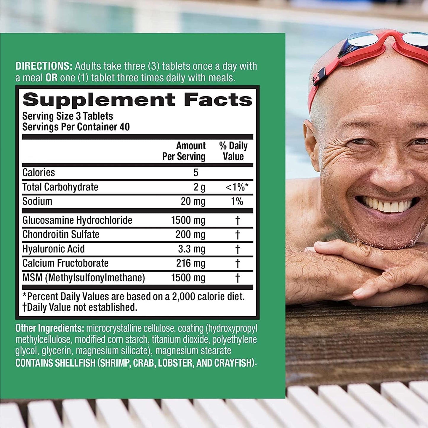 120 Count Move Free Advanced Plus MSM with Glucosamine and Chondroitin Supplement