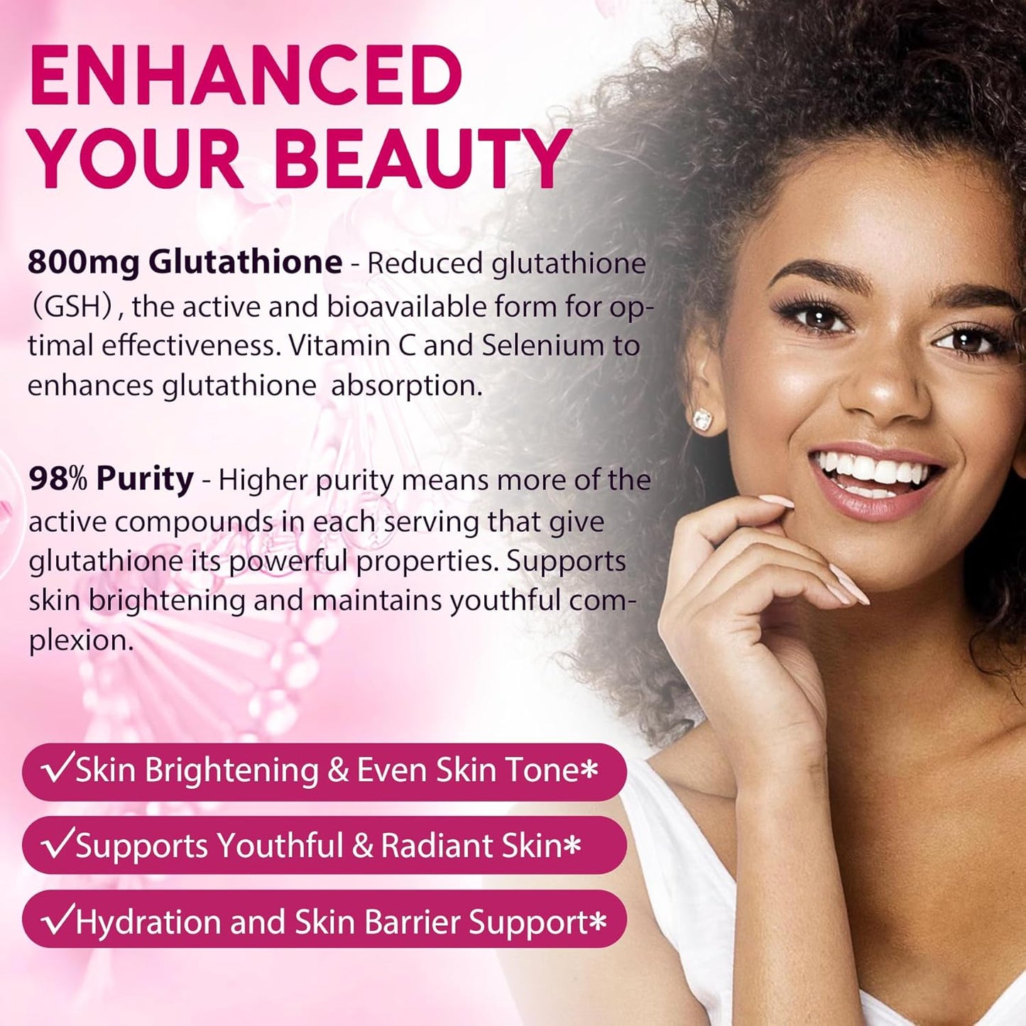 120 Count NEVISS Prebiotics Fiber Gummies + 60 Count Glutathione Gummies: Gut Health and Antioxidant Support