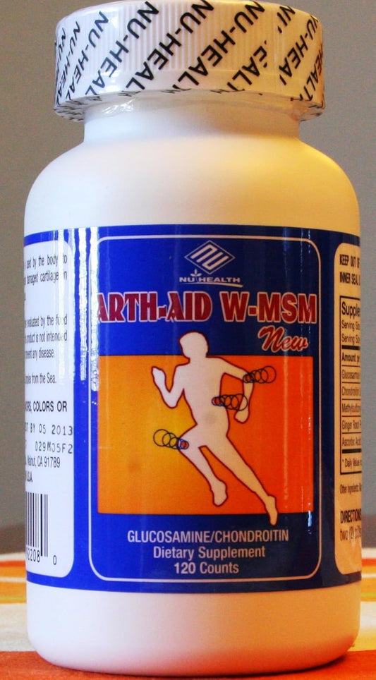 120 Count Nu-Health Arth-Aid W-MSM with New Glucosamine Chondroitin Formula
