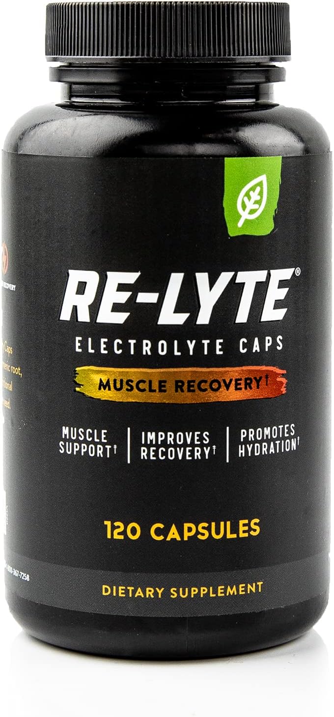 120 Count REDMOND Re-Lyte Capsules for Muscle Recovery - Natural Mineral Supplement