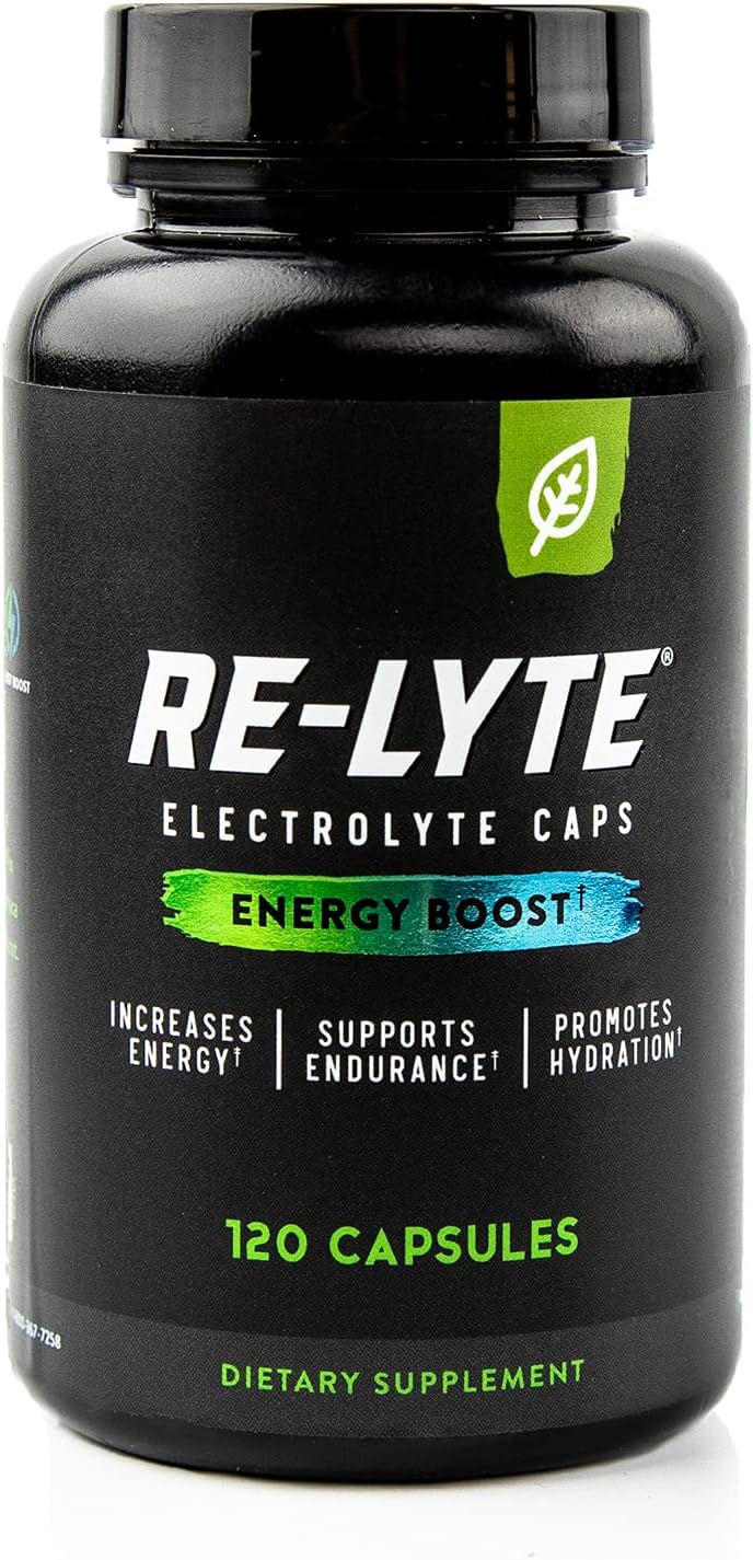 120 Count REDMOND Re-Lyte Energy Boost Capsules for Enhanced Performance and Focus