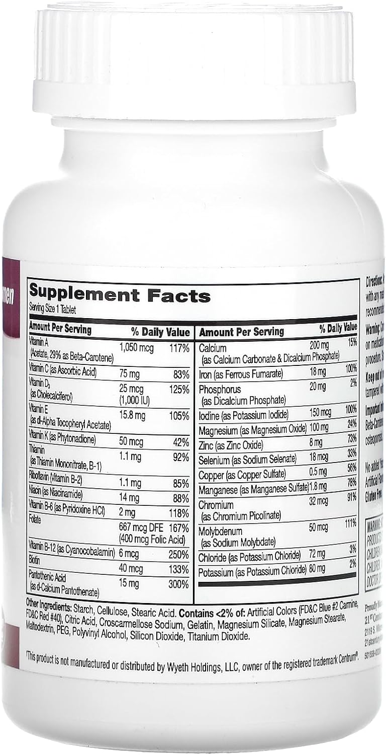120 Count Sentry Women Multivitamin Tablets for Modern Times