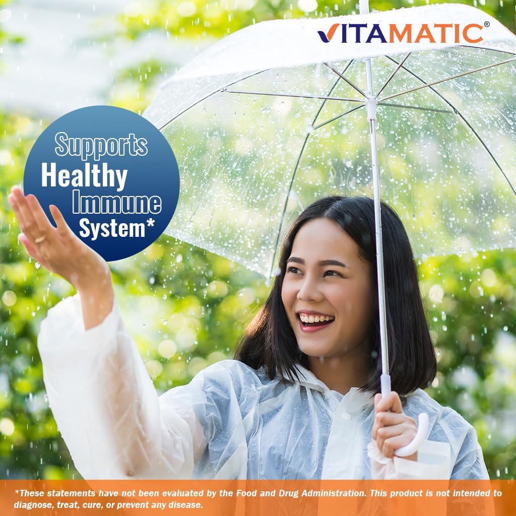 120 Count Vitamatic Zinc 50mg Tablets with Zinc Gluconate - Immune Support Supplement - 2 Pack of 240 Tablets