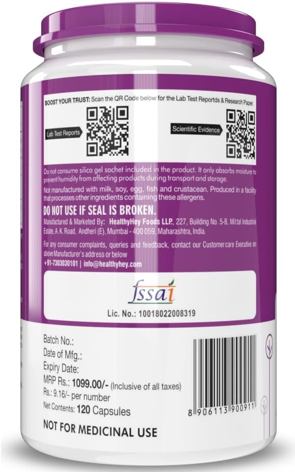 120 Count Vitamin B6 Pyridoxine Capsules - Vegetarian Friendly