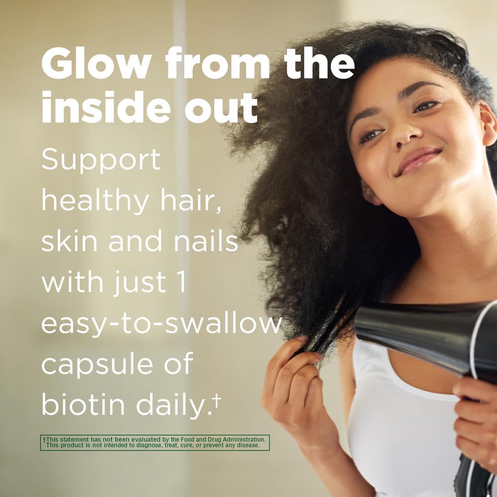 120-Day Supply of INNERVERSNUTRITION Biotin 5,000mcg Veggie Capsules for Hair, Skin & Nails - Easy-to-Swallow, Non-GMO - Made in USA - BoostGo Australia