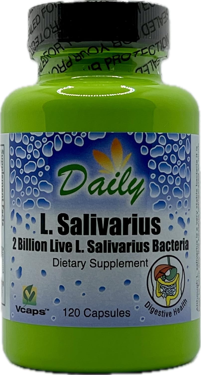 120 Delayed-Release L-Salivarius Probiotic Capsules for Daily Manufacturing