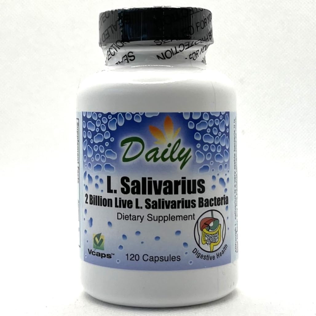 120 Delayed-Release L-Salivarius Probiotic Capsules for Daily Manufacturing
